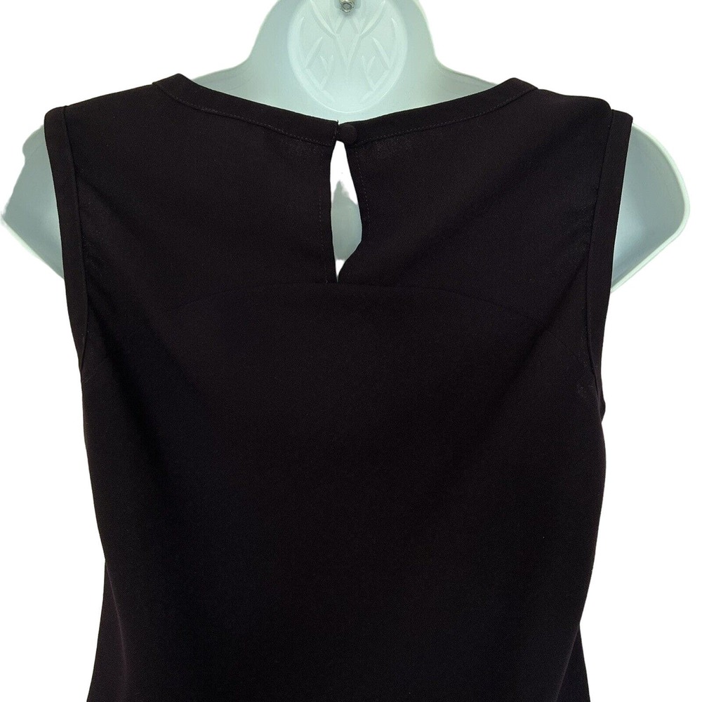 Laundry by Shelli Segal Purple Lace Overlay Sleeveless Keyhole Back Top - Size 2 - Picture 5 of 7